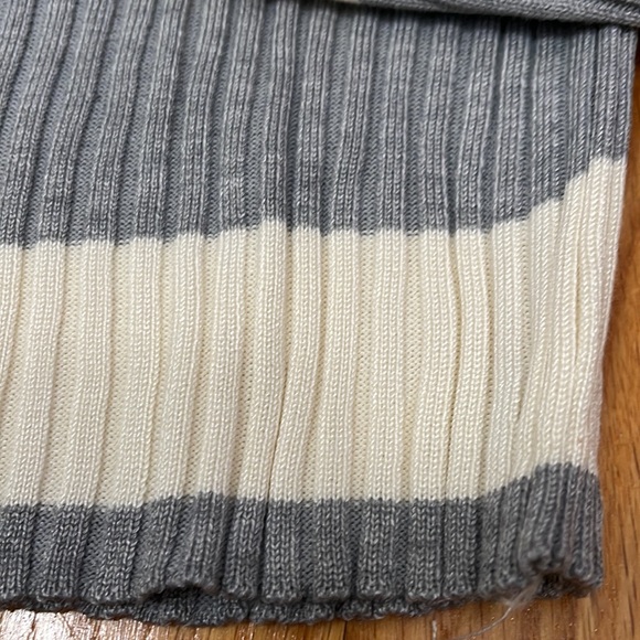 Womens Tops Small Gray Long Sleeves Sweater Ribbed Pullover New - Picture 4 of 7